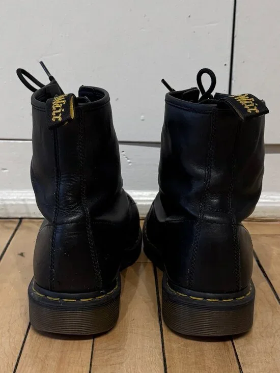 DOC MARTENS 1460 Smooth Leather Lace Up Boots (M Sz 11) - Picture 6 of 8